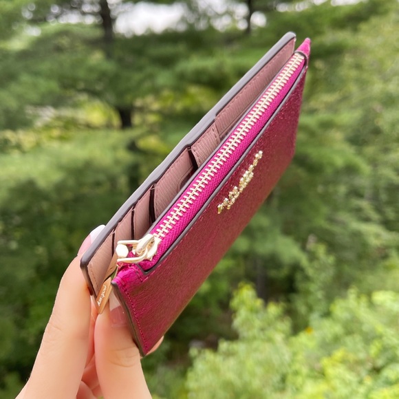 Kate Spade spencer metallic Slim bifold Wallet - Picture 2 of 6